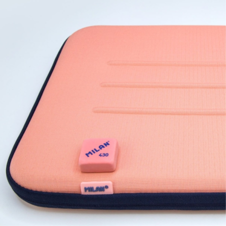 Housse semi-rigide Milan Collection 430 pour ordinateur portable jusqu'à 14 pouces - Doublure en velours - Poche intérieure