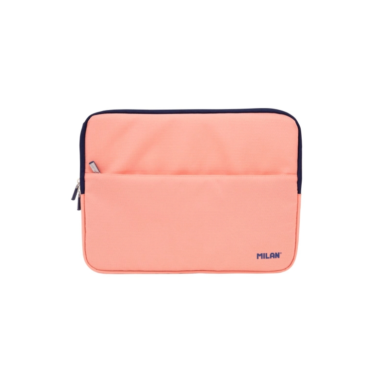 Housse pour ordinateur portable Milan Collection 430 jusqu'à 13 pouces - Doublure en velours - Poche avant - Fermeture éclair