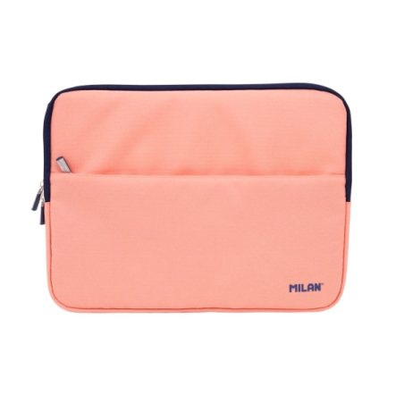 Housse pour ordinateur portable Milan Collection 430 jusqu'à 13 pouces - Doublure en velours - Poche avant - Fermeture éclair