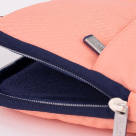 Housse pour ordinateur portable Milan Collection 430 jusqu'à 13 pouces - Doublure en velours - Poche avant - Fermeture éclair