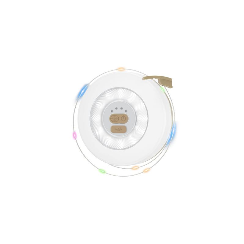 Guirlande LED XO YH13 10 m + lanterne de camping 360° - Couleur blanche