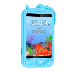 Smartphone XO H160, écran 2,8 pouces, localisateur, GPS, Wi-Fi, caméra avant et arrière, coque anti-chute, bleu