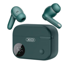 Casque Bluetooth 5.4 XO G34 - TWS - Réduction du bruit ENC+ANC - Boîtier avec écran LCD - Couleur verte