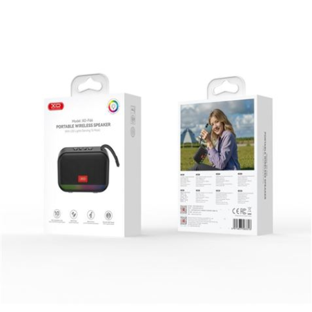 Enceinte Bluetooth XO F66 - 5 W - USB et MicroSD - RGB - Noir