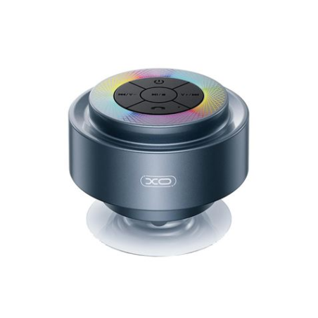 Enceinte Bluetooth XO F64 - Étanche - Idéale pour la douche - IP67 - RGB - Ventouse super puissante - Microphone inclus pour
