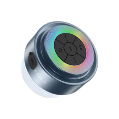 Enceinte Bluetooth XO F64 - Étanche - Idéale pour la douche - IP67 - RGB - Ventouse super puissante - Microphone inclus pour