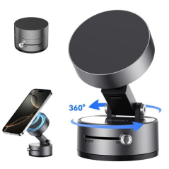 Support magnétique voiture XO C170 pour smartphones - Fixation sous vide - Rotation à 360° - Bouton de déverrouillage - Anneau