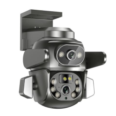 Caméra de surveillance Wi-Fi XO CR04 - Full HD - Détection de mouvement - Vision nocturne - Audio bidirectionnel - Noir
