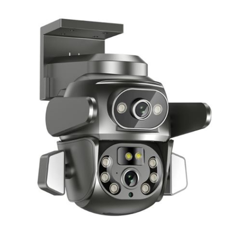 Caméra de surveillance Wi-Fi XO CR04 - Full HD - Détection de mouvement - Vision nocturne - Audio bidirectionnel - Noir