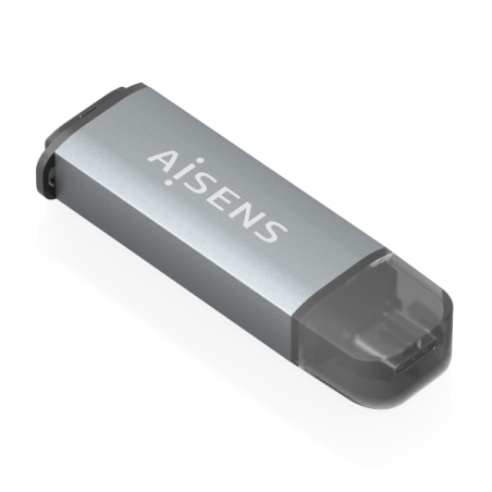 Lecteur de cartes Aisens USB-C 3.1 Gen1 – Compatible SD, Micro SD, MMC, RS-MMC, Micro MMC – Gris