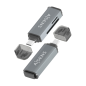 Lecteur de cartes Aisens USB-C 3.1 Gen1 – Compatible SD, Micro SD, MMC, RS-MMC, Micro MMC – Gris