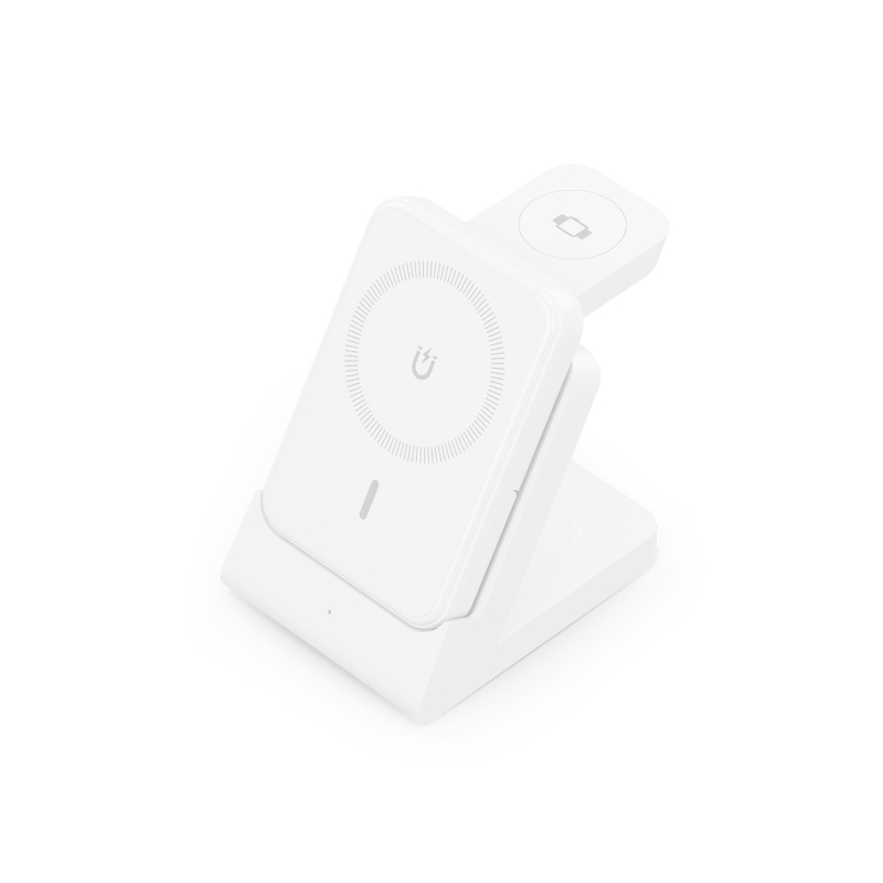 Chargeur sans fil Aisens 15 W - USB-C - Protocole Qi - Téléphones portables, Apple Watch et écouteurs - Powerbank - Protection