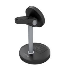 Chargeur sans fil Aisens 15 W - USB-C - Protocole Qi2 - Téléphones portables, Apple Watch et écouteurs - Protection contre les