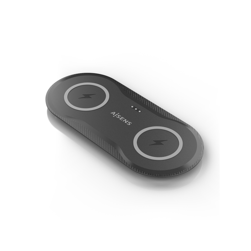 Chargeur sans fil Aisens 15 W - USB-C - Protocole Qi - Téléphones portables et écouteurs - Protection contre les surtensions