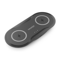 Chargeur sans fil Aisens 15 W - USB-C - Protocole Qi - Téléphones portables et écouteurs - Protection contre les surtensions