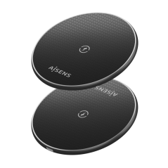 Chargeur sans fil Aisens 15 W - USB-C - Protocole Qi - Protection contre les surtensions, les surchauffes et les surintensités
