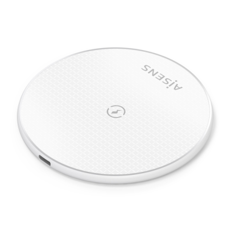 Chargeur sans fil Aisens 15 W - USB-C - Protocole Qi - Protection contre les surtensions, les surchauffes et les surintensités