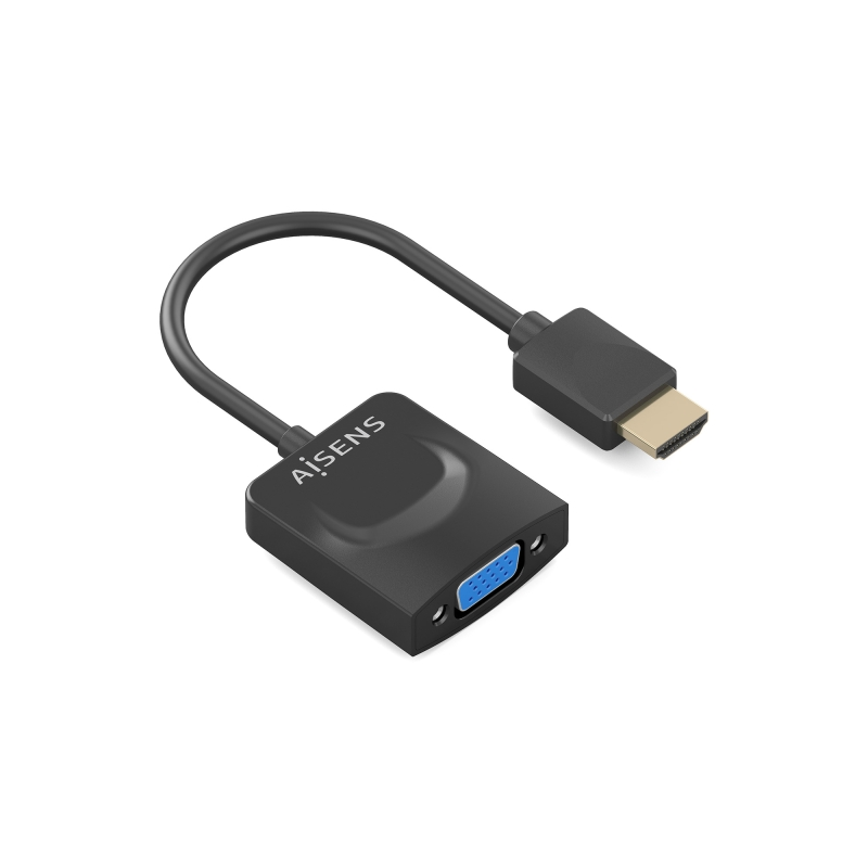 Convertisseur HDMI vers SVGA Aisens - HDMI A/M - SVGA/H - 15 cm - Couleur noire