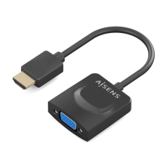 Convertisseur HDMI vers SVGA Aisens - HDMI A/M - SVGA/H - 15 cm - Couleur noire