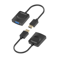 Convertisseur HDMI vers SVGA Aisens - HDMI A/M - SVGA/H - 15 cm noir, 