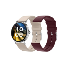 Montre connectée SPC Smartee Duo Velvet avec écran AMOLED - 1,32" - Suivi d'activité de plus de 100 % - Jusqu'à 7 jours