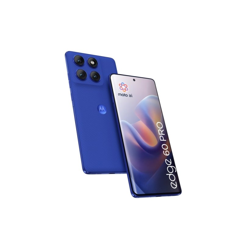 Motorola Moto Edge 60 PRO 5G Smartphone 6,67" - 12 Go - 512 Go - Appareil photo 50 Mpx - Batterie 6000 mAh - Couleur bleu