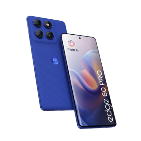 Motorola Moto Edge 60 PRO 5G Smartphone 6,67" - 12 Go - 512 Go - Appareil photo 50 Mpx - Batterie 6000 mAh - Couleur bleu