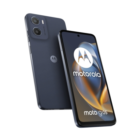 Smartphone Motorola Moto G05, écran 6,67 pouces, 4 Go, 256 Go, appareil photo 50 Mpx, batterie 5 200 mAh, charge 18 W, bleu
