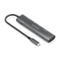 Station d'accueil USB-C Aisens 7 en 1 - USB-C vers 1xHDMI - 2xUSB-A 2.0 - 1xUSB-A 3.0 - 1xUSB-C 100W - 1xSD - 1xMicroSD - 15cm