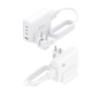 Chargeur Aisens GAN 140 W - 3 ports USB-C PD3.0, QC4.0, QC5.0 - 1 port USB-A QC3.0 - Câble de 1,4 m - Blanc