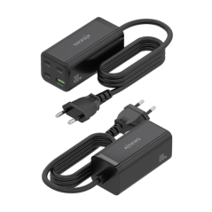 Chargeur Aisens GAN 100 W - 3 ports USB-C PD3.0, QC4.0, QC5.0 - 1 port USB-A QC3.0 - Câble de 1,4 m - Noir