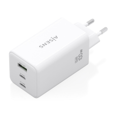 Chargeur Aisens GAN 100 W - 2 ports USB-C PD3.0, QC4.0, QC5.0 - 1 port USB-A QC3.0 - Blanc