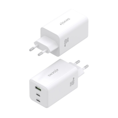 Chargeur Aisens GAN 100 W - 2 ports USB-C PD3.0, QC4.0, QC5.0 - 1 port USB-A QC3.0 - Blanc
