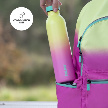 Bouteille isotherme Milan Sunset Series 0,59 L - Double paroi en acier inoxydable - Liquides chauds jusqu'à 12 h, liquides