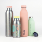 Bouteille isotherme Milan Silver Series 0,59 L - Double paroi en acier inoxydable - Liquides chauds jusqu'à 12 h, liquides