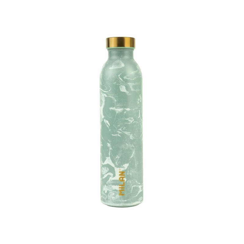 Bouteille isotherme Milan Lava Series 0,59 L - Double paroi en acier inoxydable - Liquides chauds jusqu'à 12 h, liquides froids