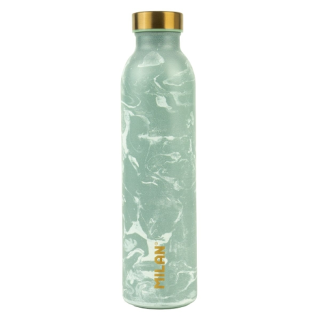 Bouteille isotherme Milan Lava Series 0,59 L - Double paroi en acier inoxydable - Liquides chauds jusqu'à 12 h, liquides froids