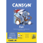 Bloc de peinture Canson Kids A3 20 feuilles 200 g/m² - Grain léger - Certifié FSC - Blanc