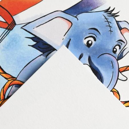 Bloc de peinture Canson Kids A3 20 feuilles 200 g/m² - Grain léger - Certifié FSC - Blanc