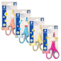 LOT de 12 Ciseaux d'école Staedtler Noris 965 14 cm - Poignée ergonomique souple - Lames émoussées - Couleurs assorties