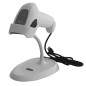 Lecteur de codes-barres USB 1D APPROX avec support - Indicateur LED, Beeper - Vitesse 300 fois par seconde - Couleur blanche