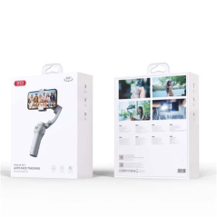 Stabilisateur pour smartphone XO XOSS17 - Contrôle de la caméra - 3 axes - Rotation 330° - Blanc