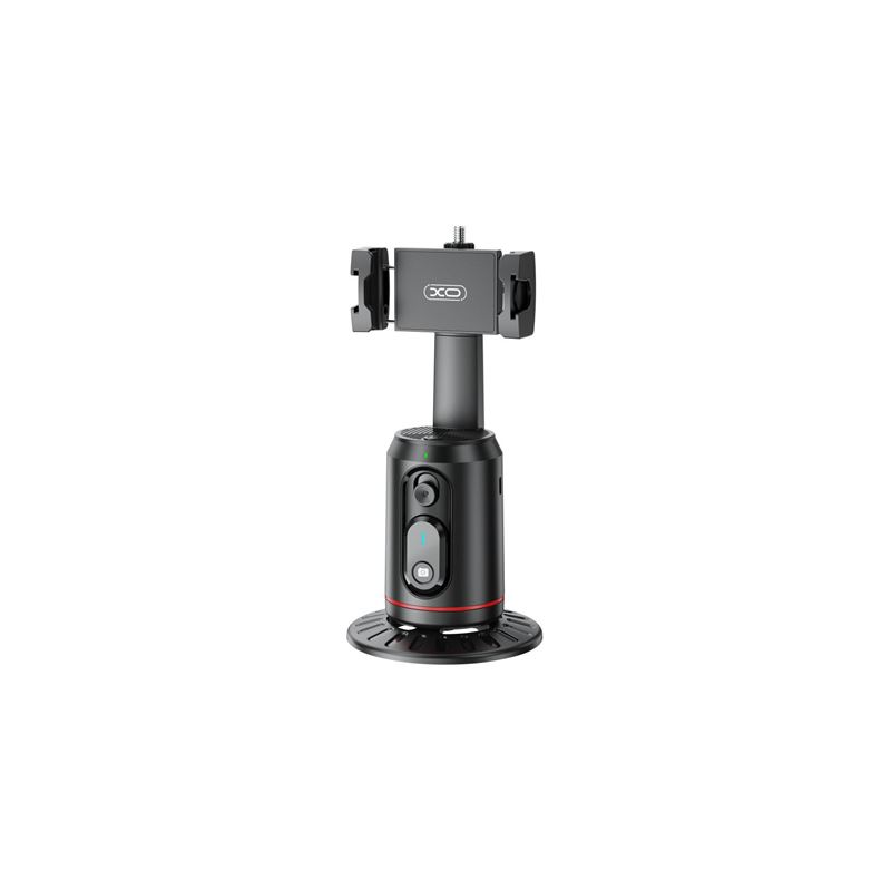 Support de bureau pour smartphone XO SS16 - Suivi et reconnaissance faciale - Motorisé à 360° - Contrôle gestuel - Bluetooth