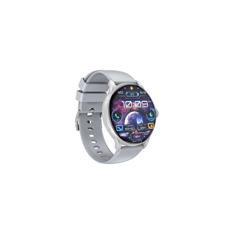 Montre connectée XO J11 avec écran rond HD de 2,06 pouces, assistant vocal, contrôle musical, affichage permanent, appels