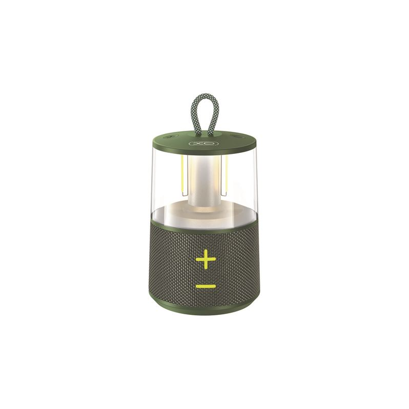 Enceinte Bluetooth XO F59 5 W avec lampe de camping - Vert