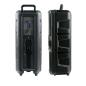 Enceinte karaoké XO F55 - Bluetooth 5.0 - 20 W - Fonction TWS - Éclairage RGB - Microphone filaire inclus - Bluetooth, FM, USB
