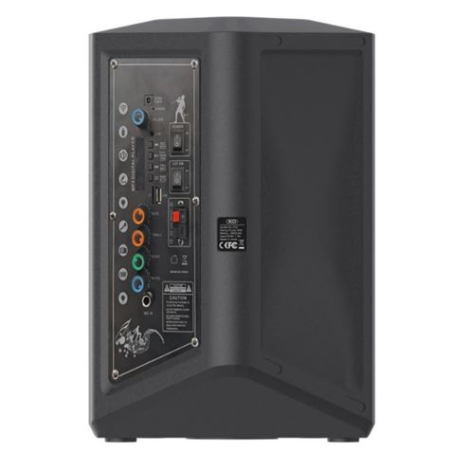 Enceinte karaoké XO F53 - Bluetooth 5.0 - 40 W - Fonction TWS - Éclairage RGB - Microphone sans fil inclus - Bluetooth, FM, USB