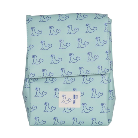 Sac isotherme Milan Collection 460 3,5 L - Comprend 2 contenants alimentaires de 0,25 L - Intérieur isotherme - Vert/Bleu