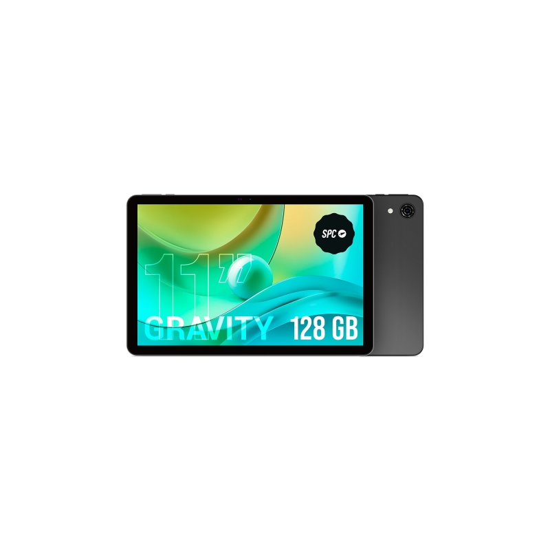 Tablette SPC Gravity 6, écran IPS 11 pouces, 4 Go, 128 Go, appareil photo 5 Mpx, batterie 6 000 mAh, gris foncé