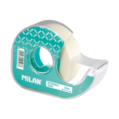 Présentoir Milan de 36 rubans adhésifs invisibles avec distributeur - Dimensions : 19 mm x 33 m - Couleur : transparent mat
